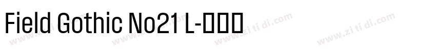 Field Gothic No21 L字体转换